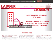 Tablet Screenshot of labour.ie