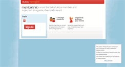 Desktop Screenshot of members.labour.org.uk