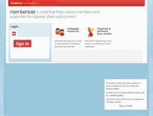 Tablet Screenshot of members.labour.org.uk